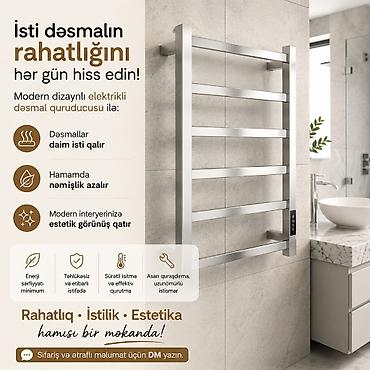 nerj vanna: ▪️Paslanmaz materialdan dəsmalqurudanlar (Nerj 304) — 10