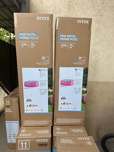 ft: Каркасный бассейн Intex Pink Metal Frame Pool. Характеристики: - Тип — 2