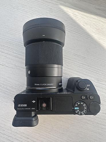оригинал шнур: SONY a6500 в идеальном состоянии Обьектив Sigma 30mm 1.4 Пробег около — 8
