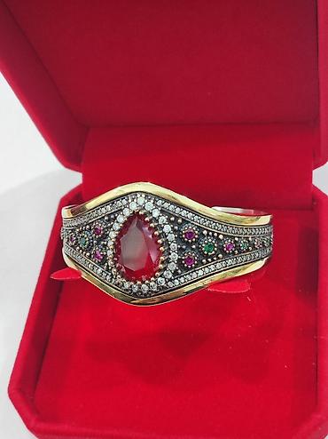 Серебряные браслеты: Серебряный Браслет с натуральными камнями Серебро с напылением — 5