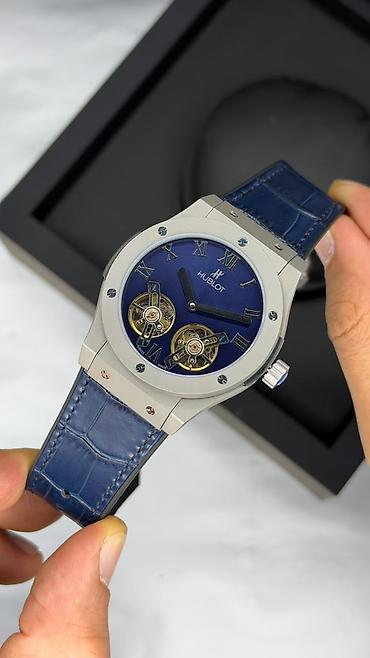 saat alanlar: Yeni, Qol saatı, Hublot, rəng - Mavi — 2