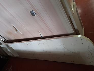 mermer kafel: Ağ mermer naxışlı mətbəx stolüstü panel dəsti - Material — 2