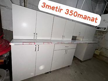 Mətbəx mebeli dəsti - Ümumi uzunluq: 303sm -Matiryal laminat