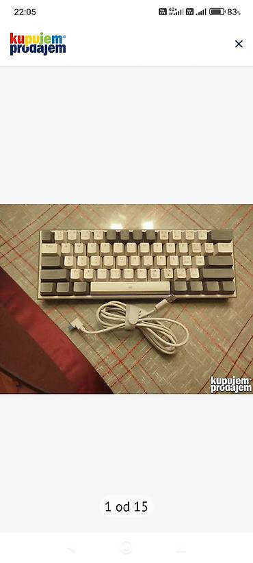 Tastature: Mala Redragon gejmerska tastatura za kompjuter
Ispravna, sa kablicem — 16