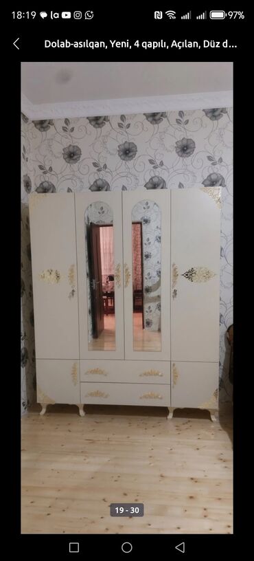 Dolablar: Yeni, Açılan, 4 qapılı Düz dolab, Dolab-asılqan — 13