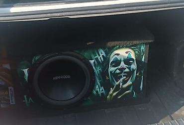 Avtomobil üçün Kenwood subwoofer + xüsusi dizaynlı akustik qutu -