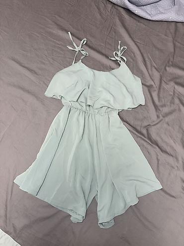 Летний женский комбинезон-шорты - Цвет: нежно‑мятный/светло‑зелёный -