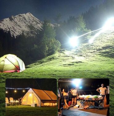 Другое для охоты и рыбалки: Солнечный LED прожектор с аккумулятором и USB-выходом - Мощный — 4