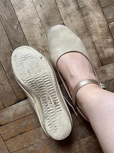Туфли: Туфли, 38, Clarks, Б/у, цвет - Бежевый, Самовывоз — 4