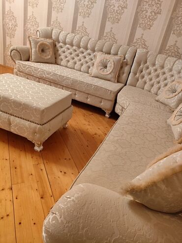 Divan və kreslo dəstləri: Yeni, Künc divan, Pufik, Bazasız, Açılmayan — 4