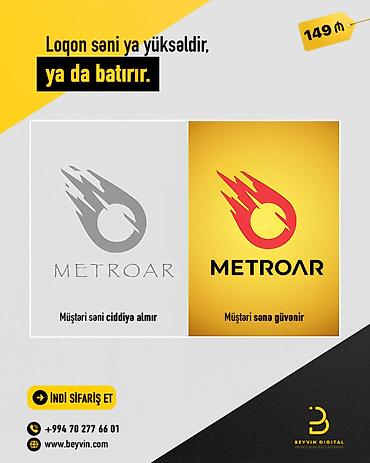 Реклама, печать: İnsanlar əvvəl məhsulu yox, görünüşü alır. ❌ Ucuz loqo = etibarsız — 1
