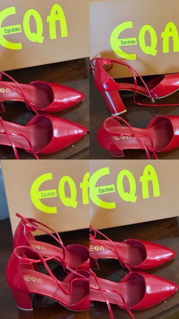 женские туфли омбре: Tuflilər, Ölçü: 37, rəng - Qırmızı, Yeni