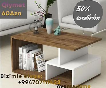 mdf material: Düz masa, Açılmayan, Təkərsiz, MDF, Zəmanətsiz — 3