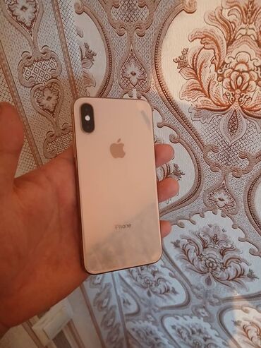 iphone xs обмен: IPhone Xs, Колдонулган, 64 ГБ, Алтын, Заряддоочу түзүлүш, Каптама, 83 %