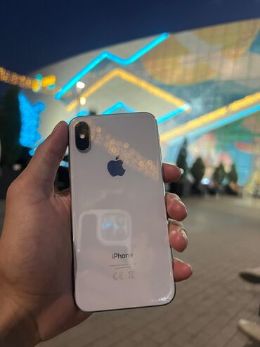 за сколько можно продать айфон 8 бу: IPhone X, Колдонулган, 64 ГБ, Ак, Кабель, 100 %