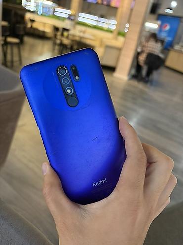 18 pro: Смартфон Xiaomi Redmi (серия Redmi 9) в синем цвете. Кнопка вкл выкл — 2