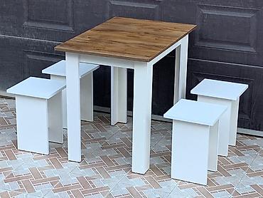 Masa və oturacaq dəstləri: Yeni, 4 stul — 5