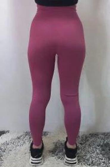 Helanke, biciklistički šortsevi: Ženske sportske helanke – visoki struk, bešavne - Boja: ciklama/roze — 20