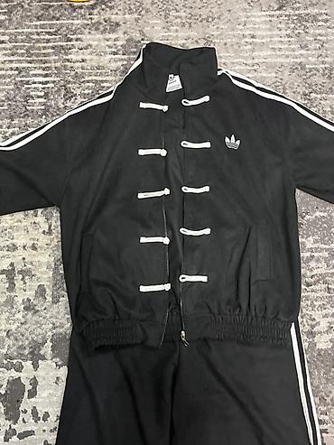 adidas куртки: Черный спортивный костюм adidas Originals - Комплект: олимпийка на — 4
