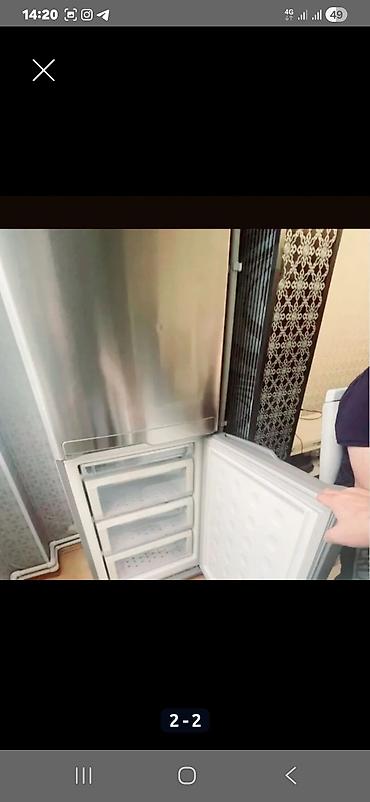 Soyuducular: Samsung iki qapılı soyuducu - Rəng: Qara şüşə ön panel, müasir — 2