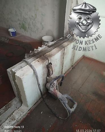 Beton işləri: Beton kəsmə və deşmə xidməti - Hilti DS-BG 80 divar mişarı və Hilti — 20