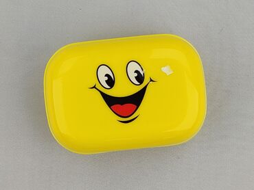 Home care products, Housewares: Nowa, żółta mydelniczka z wesołą buźką. Idealna do przechowywania