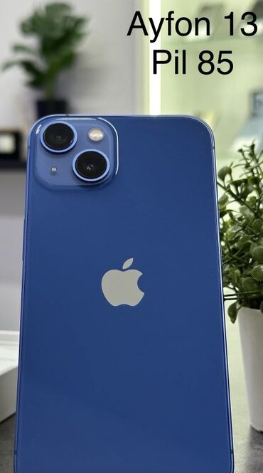 planset apple: IPhone 13, Синий, Беспроводная зарядка