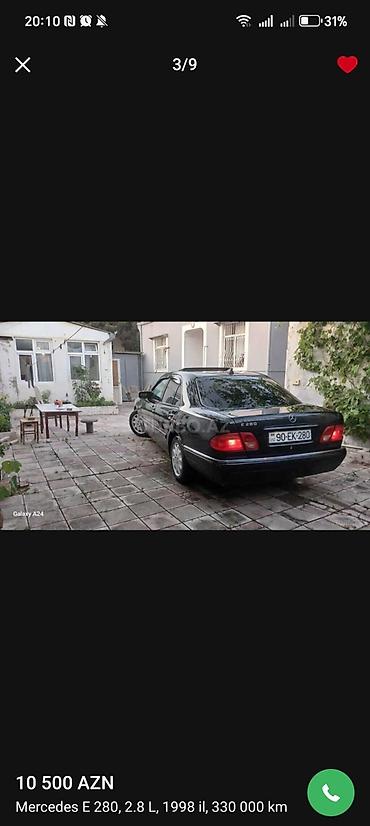 mercedes 180 b: Mercedes-Benz E 280: 2.8 l | 1998 il Sedan — 8