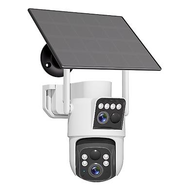 life network system: Солнечная поворотная IP-камера видеонаблюдения с двойным объективом 4G — 2