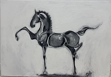 туп: Портреты ваших лошадей на заказ по фото. Любые размеры 🐎Размер 40×50 — 3