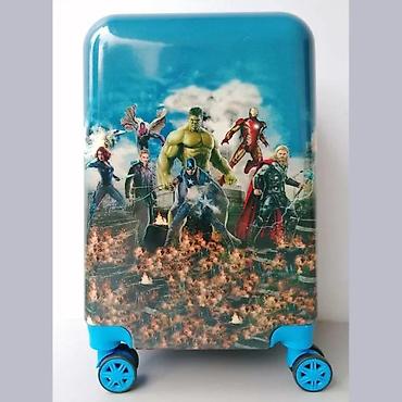 Rančevi, torbe i koferi: Dečiji kofer na točkiće – motiv superheroja - Tvrda školjka sa — 1