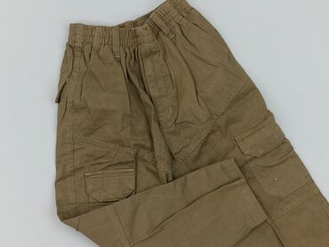 legginsy prążkowane khaki: Legginsy dziecięce, 5-6 lat, 110/116, stan - Idealny