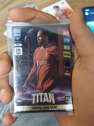 panini: Məhsul: Panini FIFA 365 Adrenalyn XL “TITAN” kolleksiya kartı – Virgil — 1