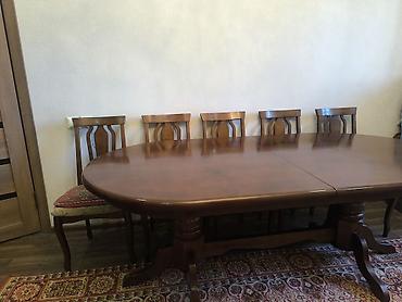 study table: Стол для зала, Б/у, Не раскладной, Овальная — 4