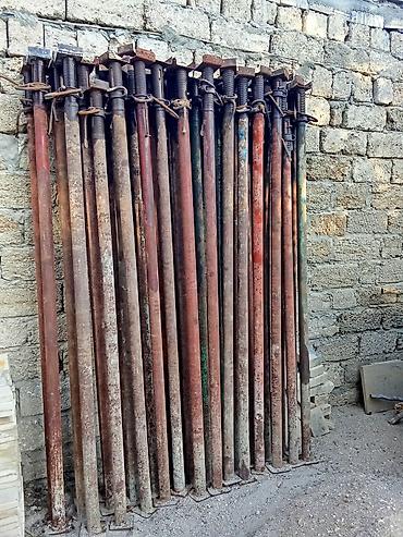Beton dirəklər: Tikinti üçün teleskopik dəmir dirəklər (krikolar) - Material: qalın — 1