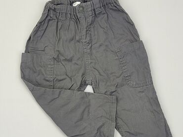 spodnie dla szczupłego chłopca: Niemowlęce spodnie materiałowe, 12-18 m, 80-86 cm, H&M, stan - Dobry