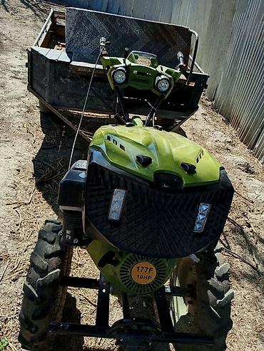 qızlar üçün maşınlar: Motoblok + qoşqu - Mühərrik: benzinli, 177F, 10 at gücü (10HP) - — 3