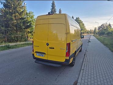 рейка спринтер: Mercedes-Benz Sprinter 315 фургон, жёлтый, длинная база и высокий — 4
