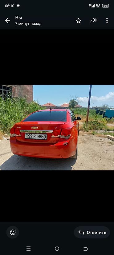 cruze led: Chevrolet Cruze LT sedan - Kuzov: 4 qapılı sedan, parlaq qırmızı rəng — 4