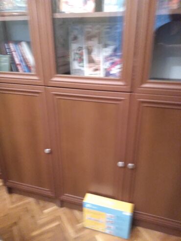 вытяжка встроенная в шкаф: Книжный шкаф, Б/у, 5 дверей, Распашной, Прямой шкаф, Азербайджан