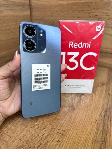 Poco: Xiaomi, Redmi 13C, Новый, 128 ГБ, цвет - Черный, В рассрочку, 2 SIM
