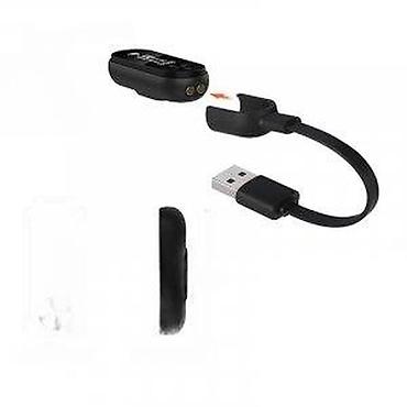 Smart satovi: Pametna fitnes narukvica (crna) sa OLED ekranom i USB punjačem - — 1