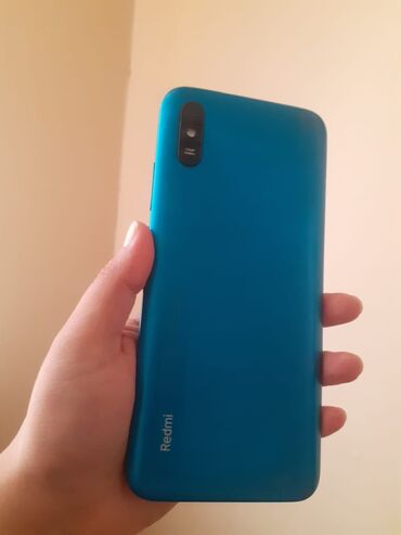 iphone x case: Redmi 9A, 32 GB, rəng - Göy, Zəmanət, Sensor, Barmaq izi