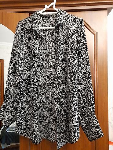 cap isləri: Qara-ağ naxışlı qadın köynəyi - Brend: Seel Fashion - Ölçü: 46 — 2