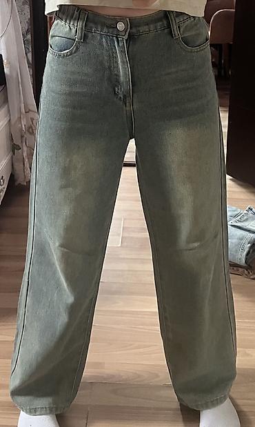 jeans: Cinslər, S, XS, rəng - Yaşıl — 2