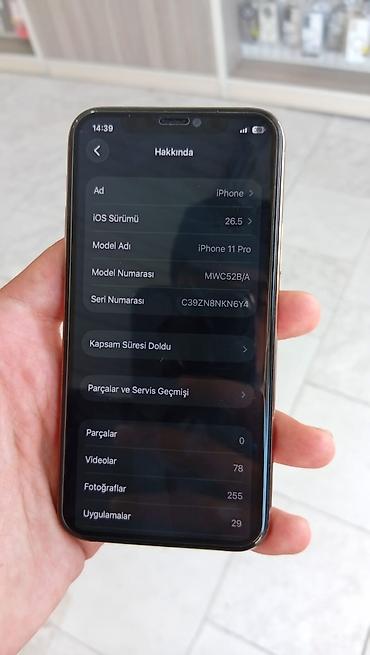 iphone 11 xirdalan: IPhone 11 Pro, 64 GB, Qızılı, Zəmanət, Face ID, Simsiz şarj — 8