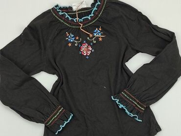 kombinezon czarny z długim rękawem: Blouse, 10 years, 134-140 cm, condition - Good