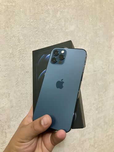 iphone 12 128: IPhone 12 Pro, Б/у, 128 ГБ, Синий, Чехол, Коробка, 79 %
