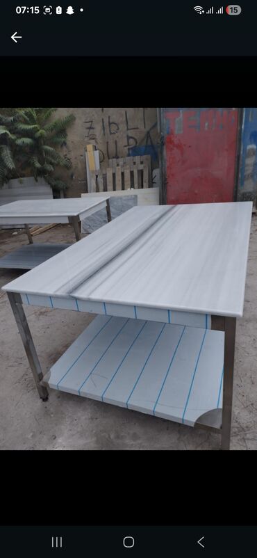 Sifarişlə mətbəx masaları: Dördbucaq masa, Açılmayan — 10