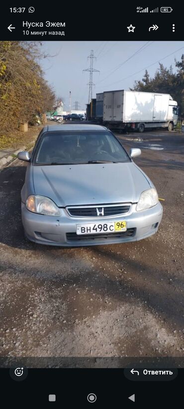 ош жугули: Honda Civic: 1999 г., 1.5 л, Механика, Бензин, Седан